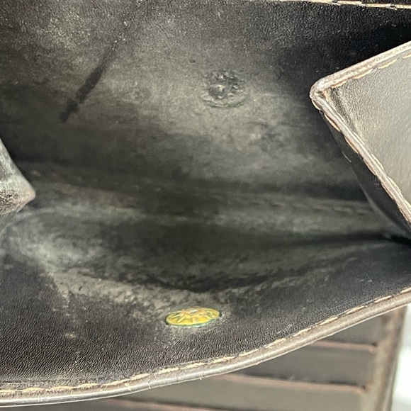 Authentic Louis Vuitton Two Folded Wallet Utah Leather Men’s Bifold Card Holder - Picture 6 of 16